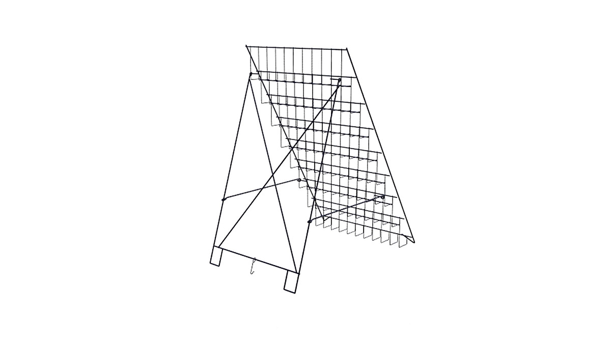 8-Tier Collapsible Wire Floor Stand - Literature & Card Rack