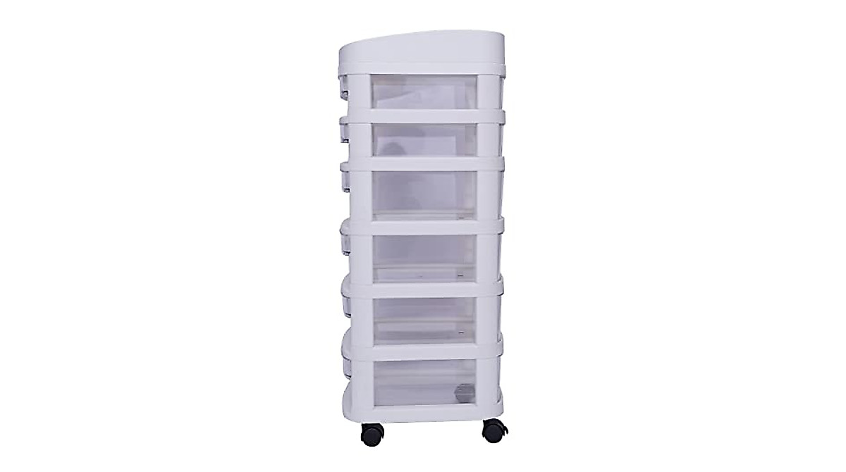 Kaibrite 6-Drawer Storage Cart for Makeup & Crafts