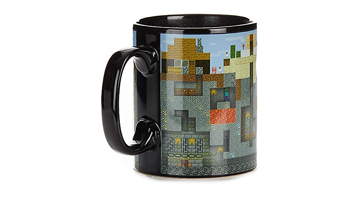 Minecraft XL Heat Change Coffee Mug - 550ml Fun!