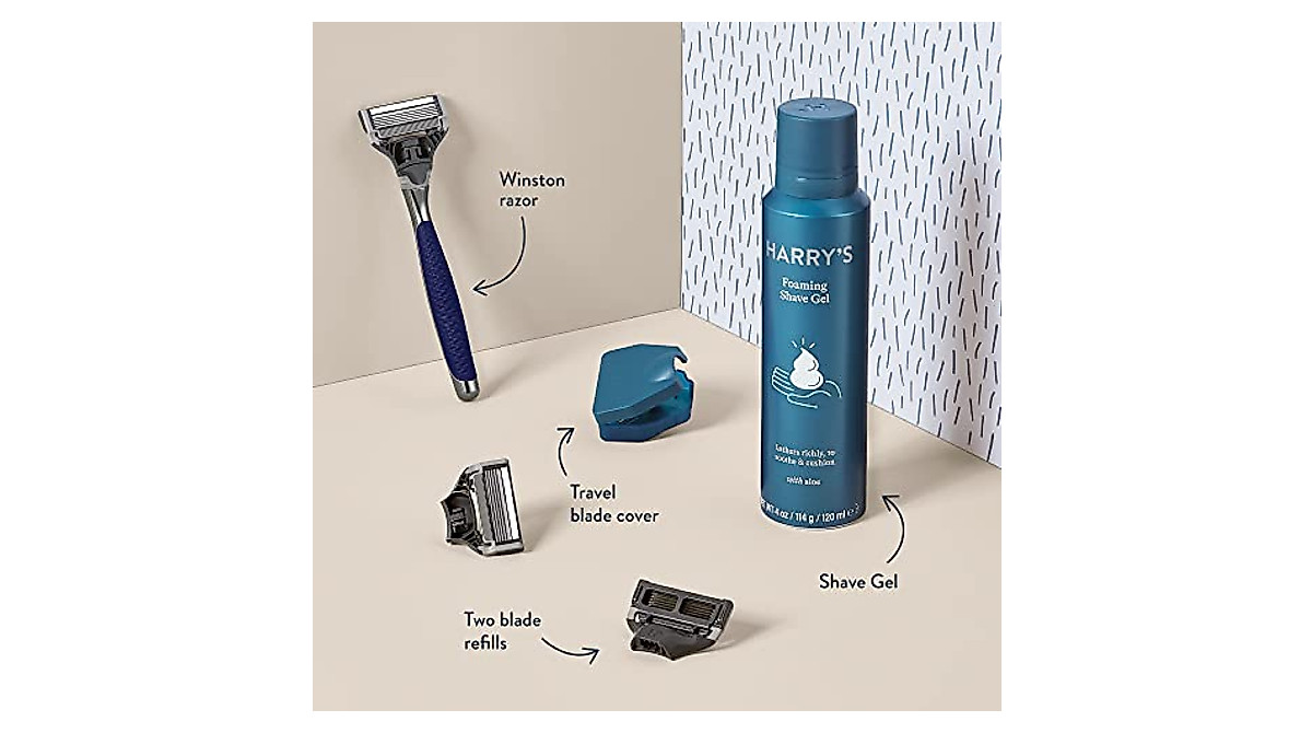 Harry's Winston Shaving Set - Premium Men’s Razor & Grooming Kit