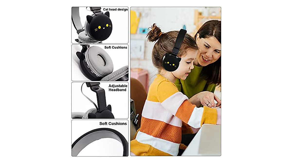 Kids Wireless Headphones with Microphone & Safe Volume Control | NVRADCHUA