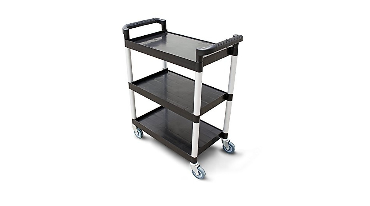New Star 3-Tier Utility Bus Cart - 350 lb Capacity