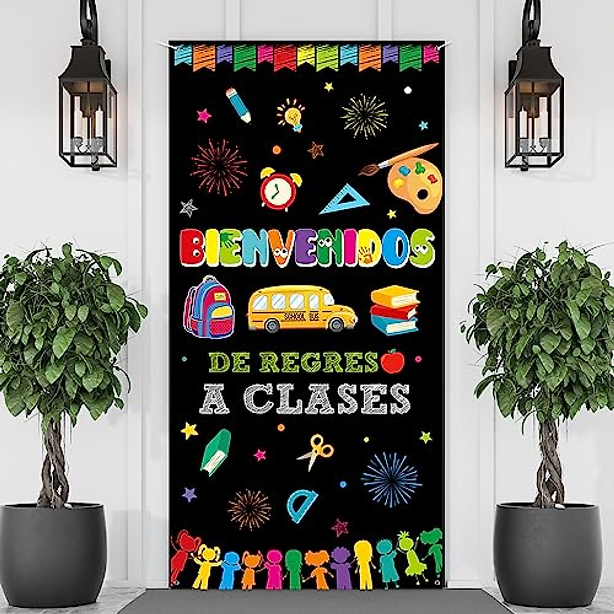 Back to School Door Cover - Welcome Banner for Classroom Decor