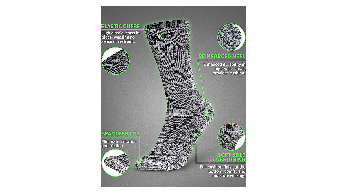 LIN Diabetic Socks: Non-Binding, Extra Wide for Circulation