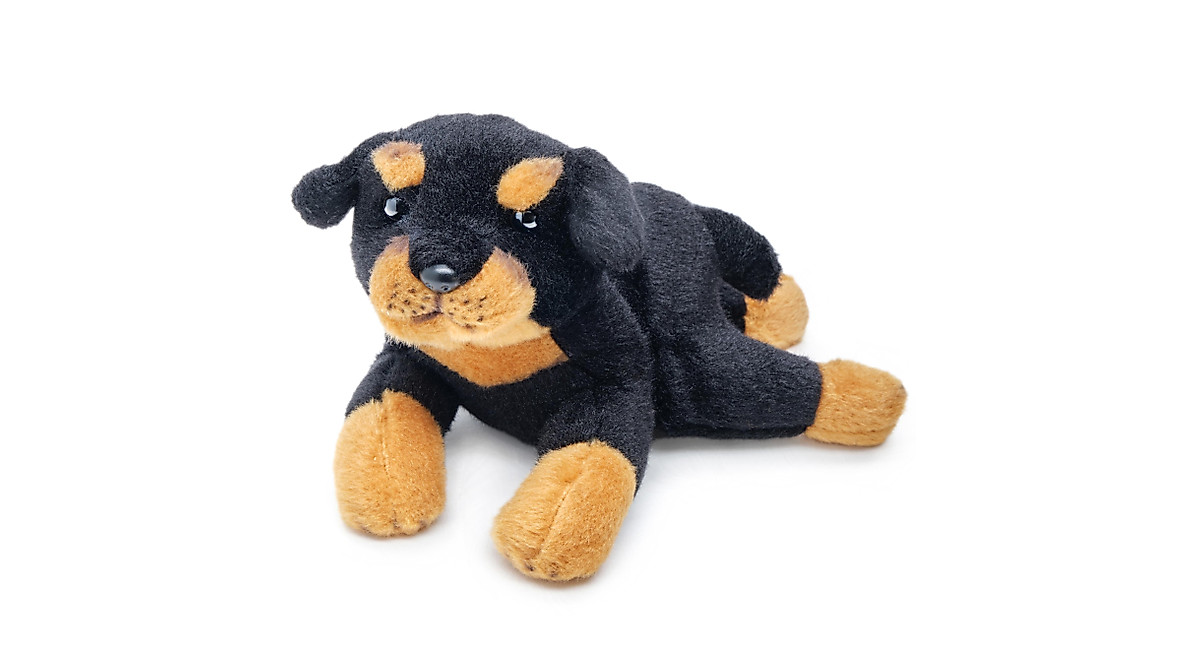 Bearington Lil' Gunner Rottweiler Stuffed Animal - Cuddly Fun