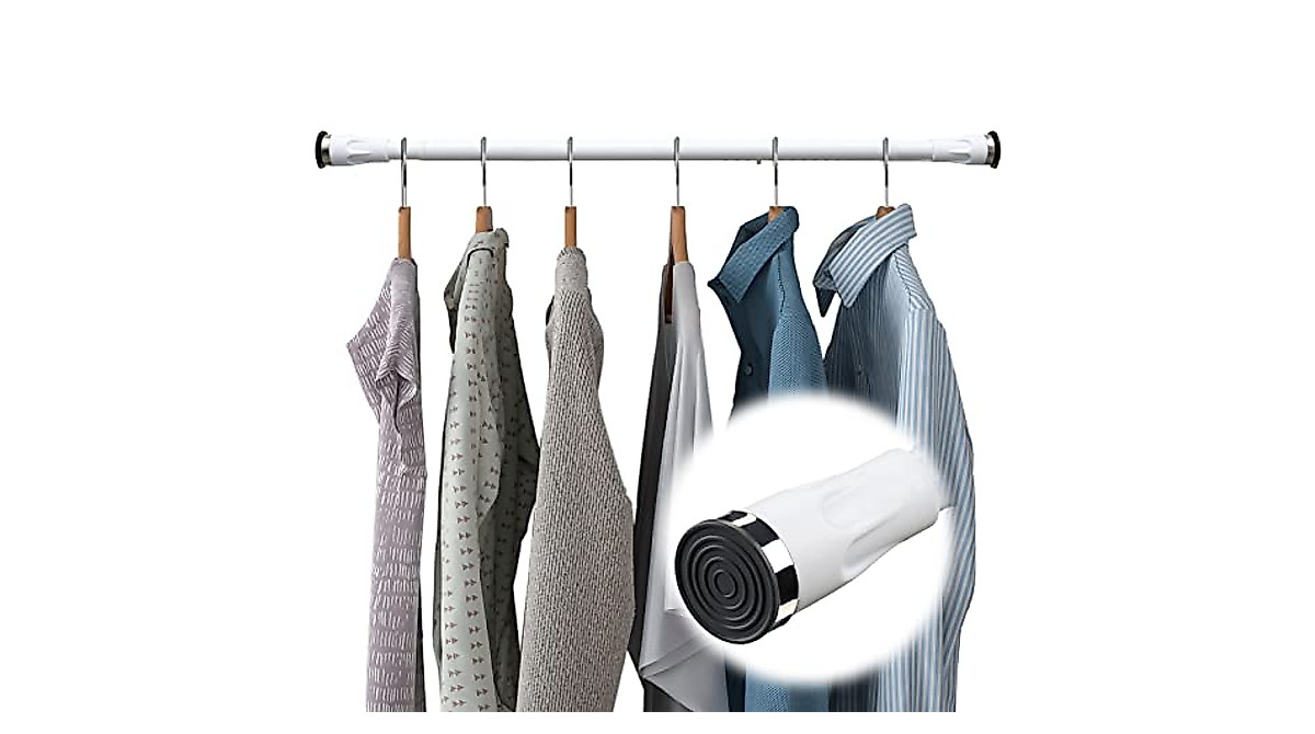 Adjustable Tension Rod for Closets - Heavy Duty Design