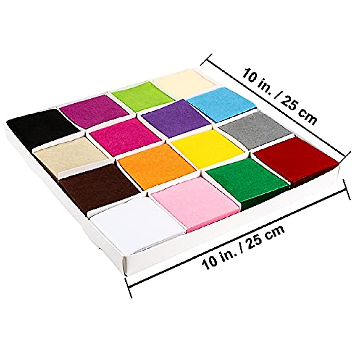 Exquiss 6400pcs Tissue Paper Squares in 16 Colors for Crafts & Decorations