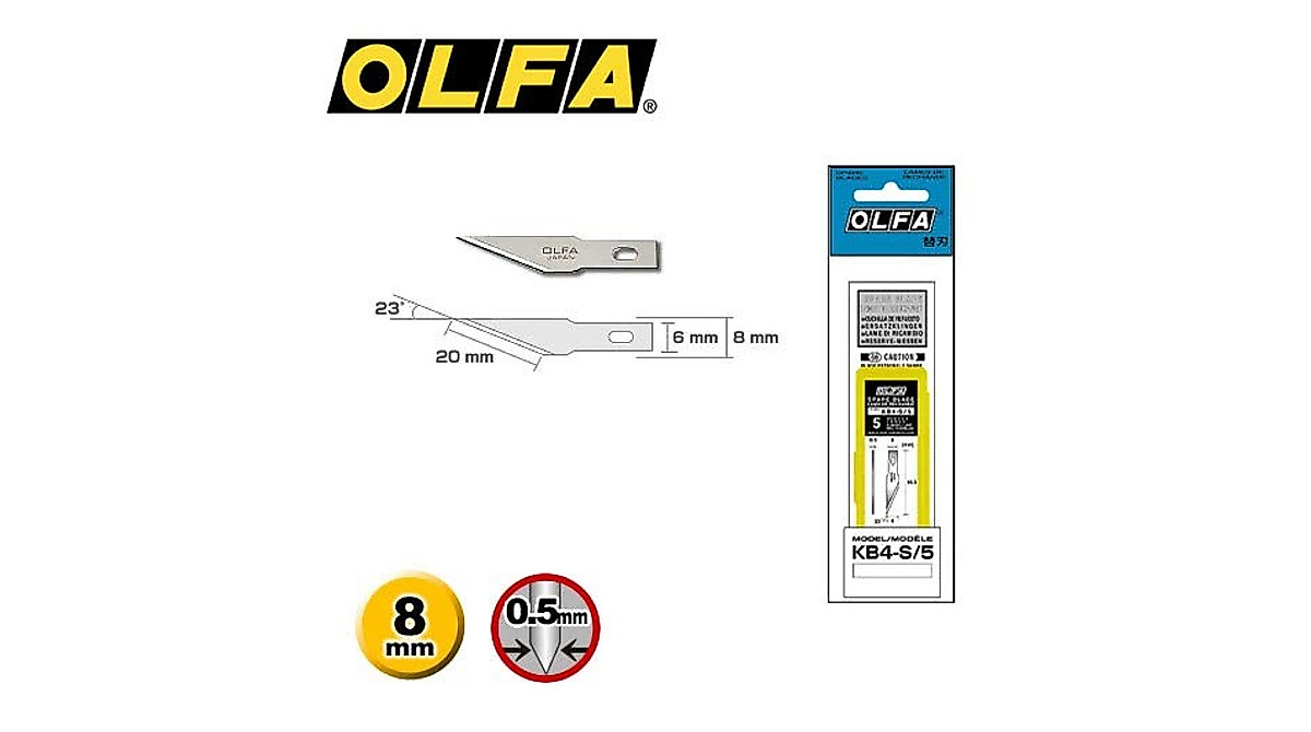OLFA Precision Art Blade Kit | 5-Pack for Sharp, Precise Cuts