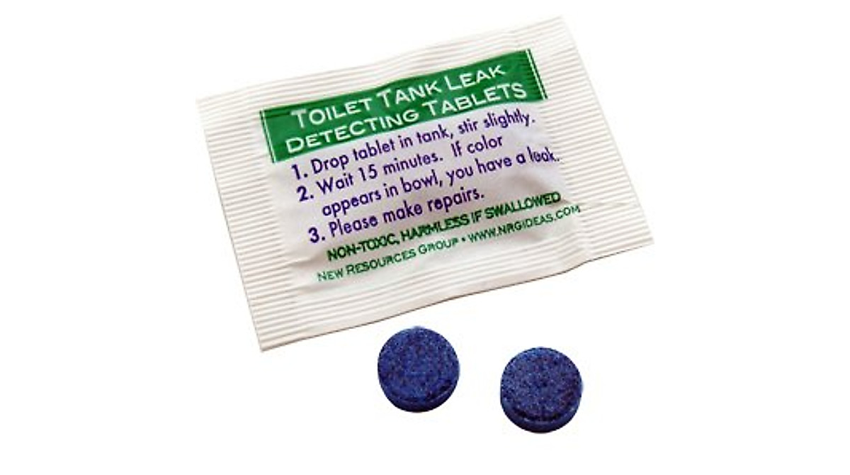 Detect Hidden Toilet Leaks with Easy Blue Dye Tablets