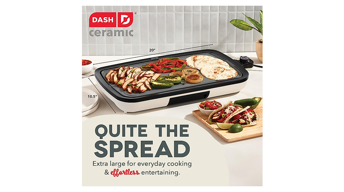 DASH Everyday Electric Griddle - 20-Inch Nonstick Cooking