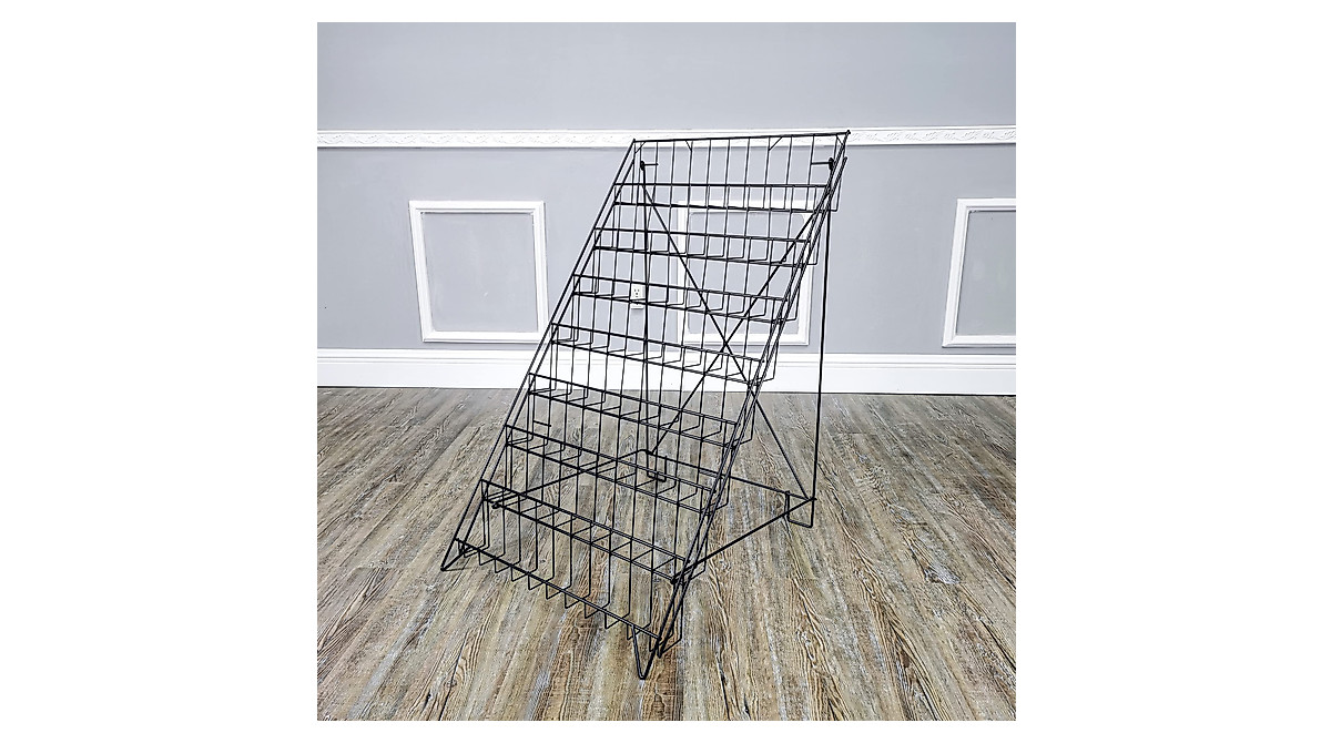 8-Tier Collapsible Wire Floor Stand - Literature & Card Rack