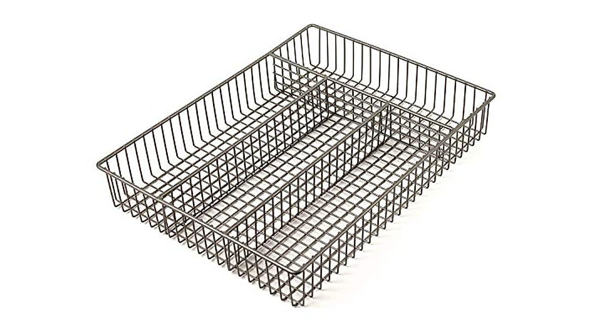 Spectrum Farmhouse Kitchen Organizer - Rustic Silverware Tray