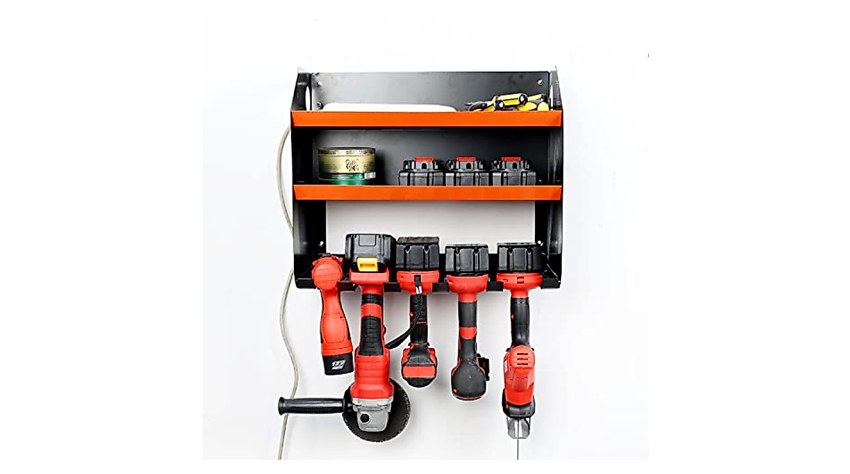 Wallmaster Power Tool Organizer - Heavy Duty Drill Holder