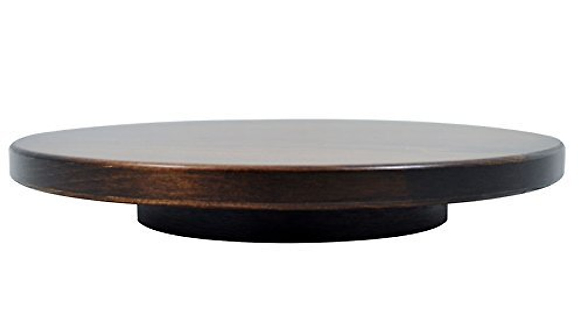 Wooden Lazy Susan Turntable - Handcrafted 14-Inch Maple Organizer