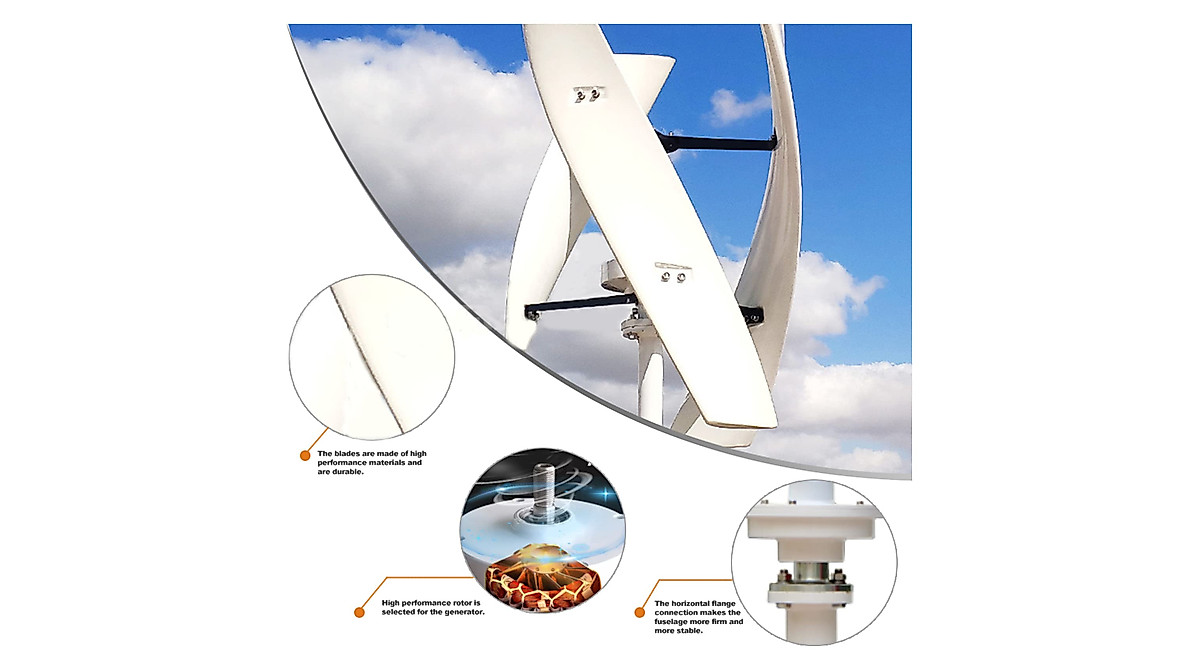12000W No Noise Vertical Wind Turbine Generator
