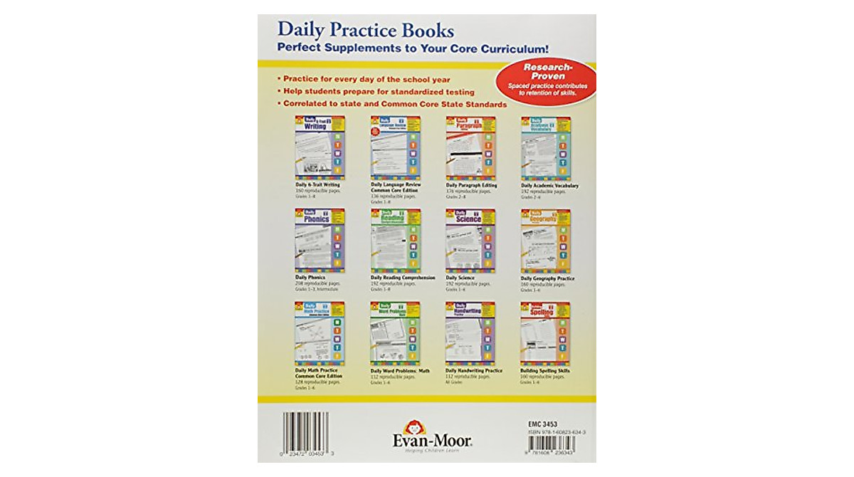 Daily Reading Comprehension Grade 3 Workbook by Evan-Moor