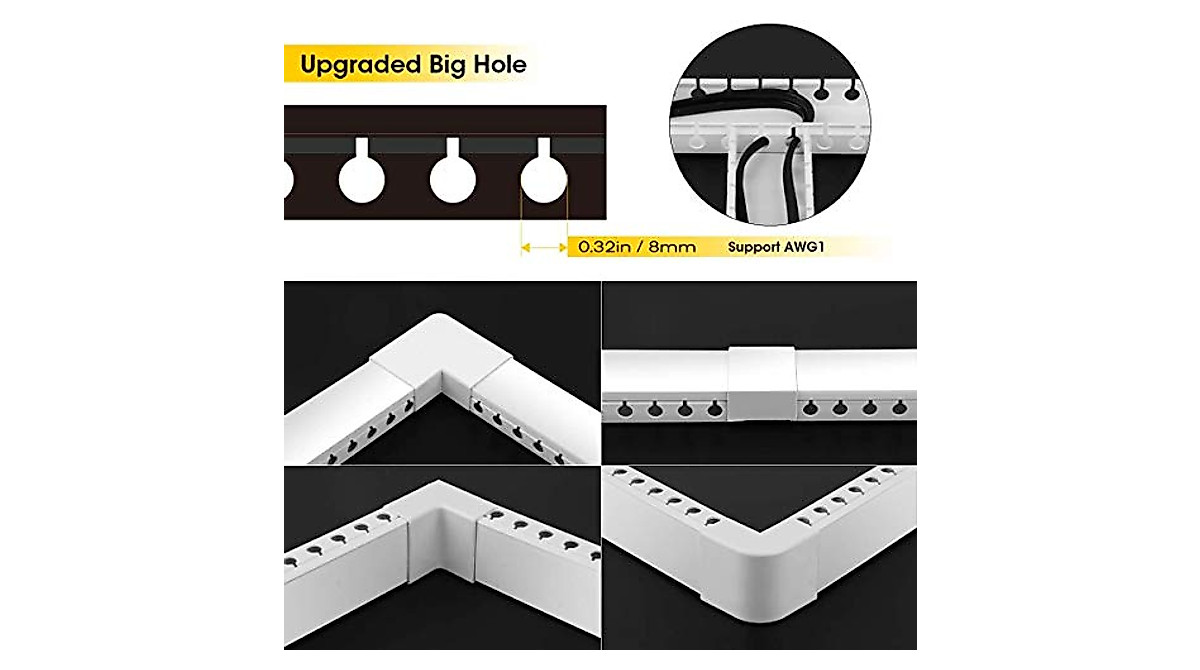 Stageek Cable Raceway Kit for Easy Wire Management and Concealment