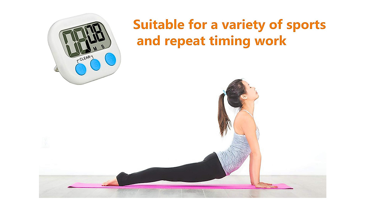 Digital Kitchen Timer with Loud Alarm & Big Display