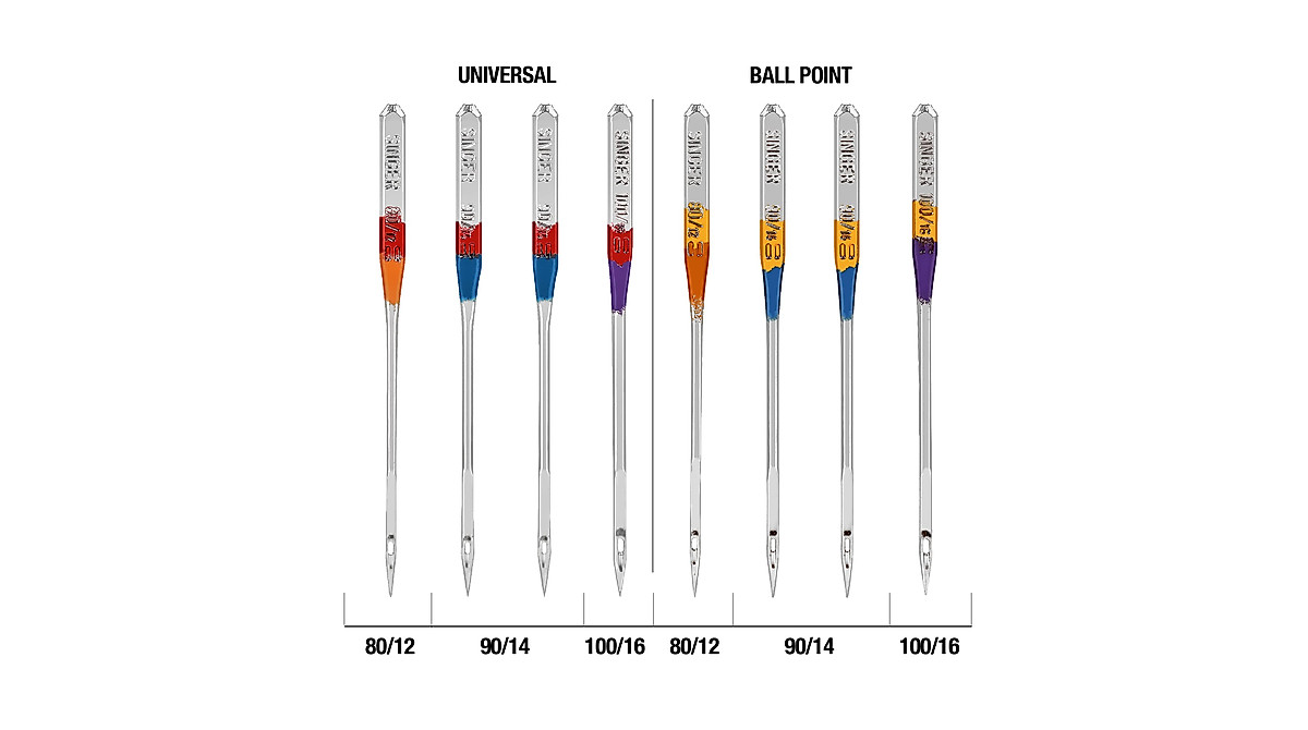 SINGER Sewing Machine Needles Set - Universal & Ball Point