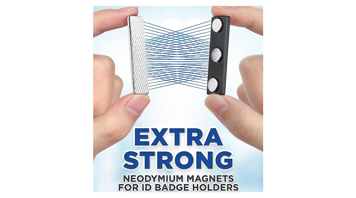 Magnetic Badge Holder 3 Pack for Classroom Students, Office Workers ...