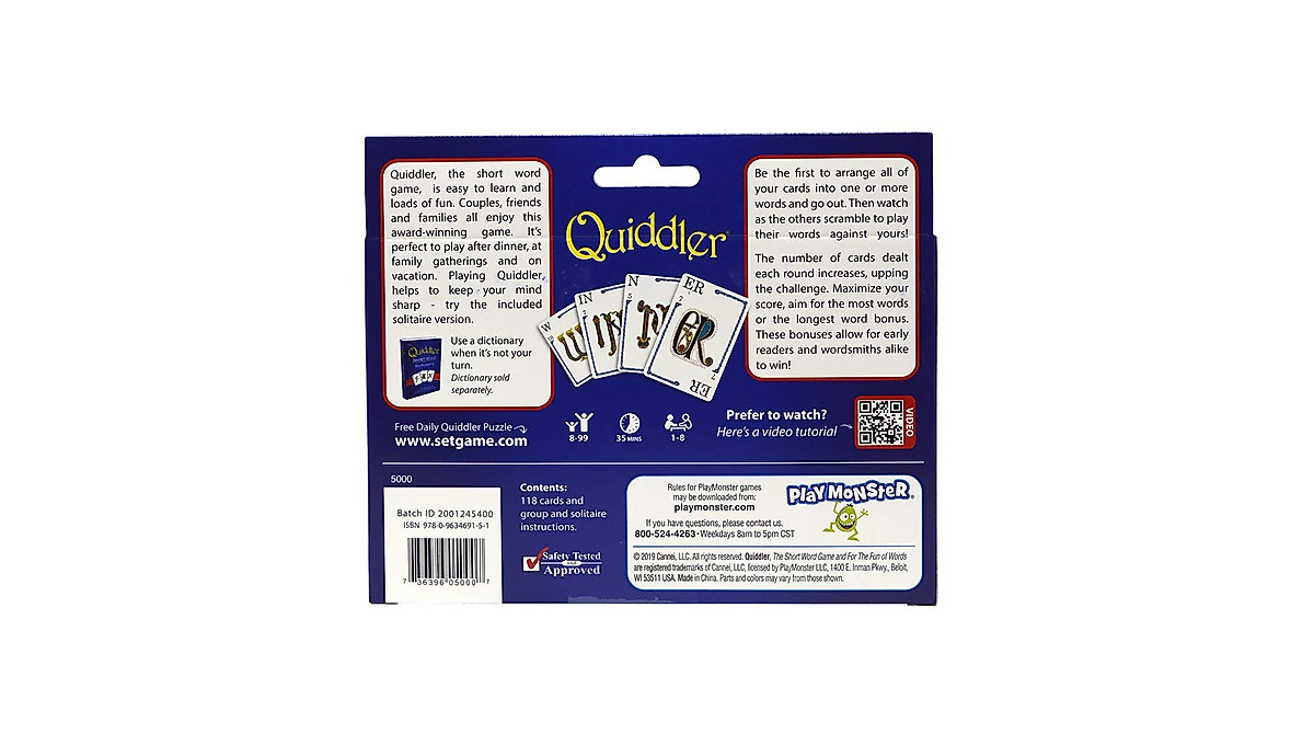 Quiddler Card Game: Fun for Family Game Nights