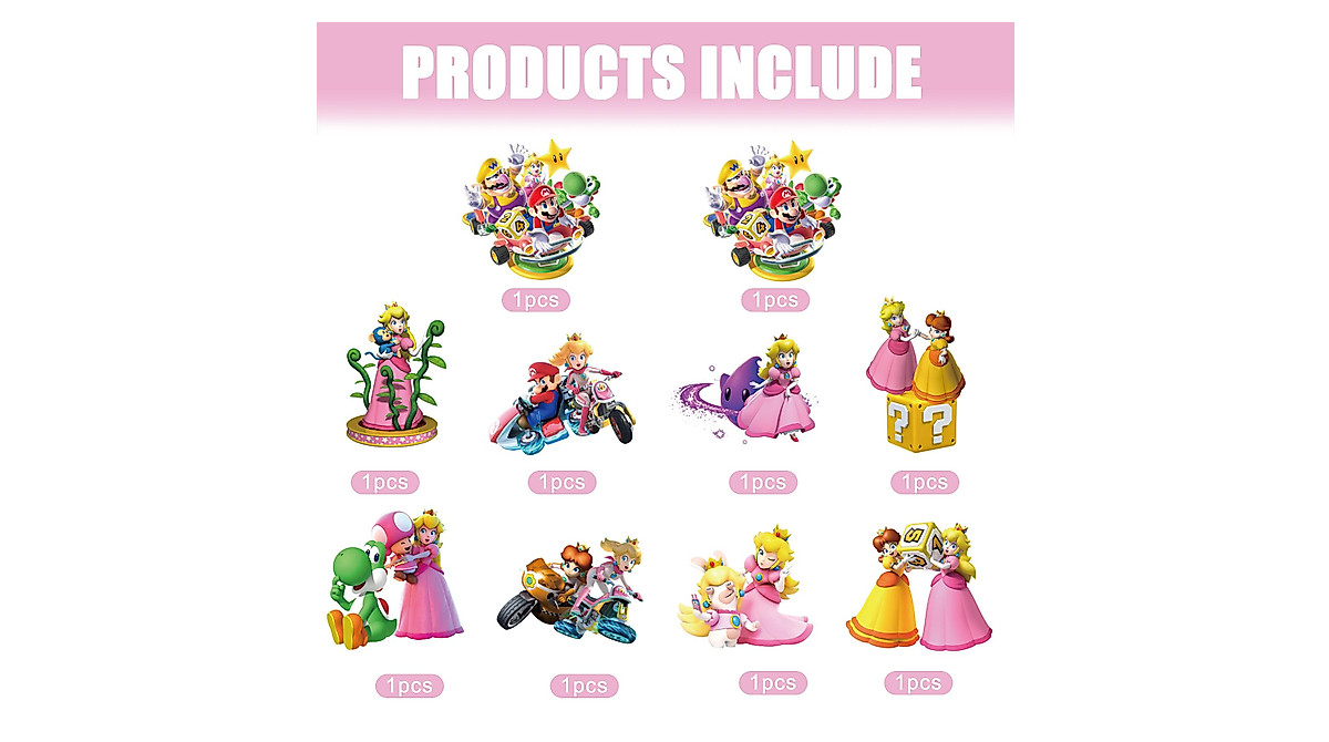 Princess Peach Door Sign Banner for Parties