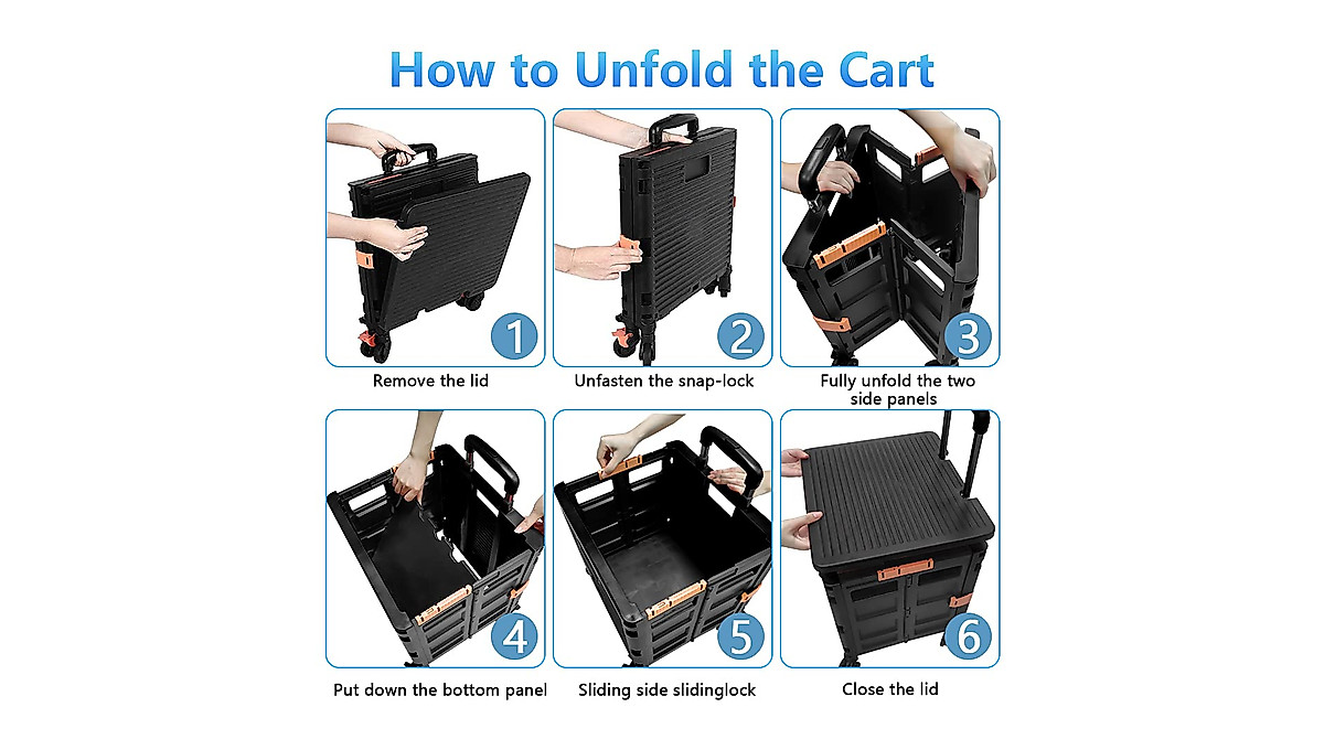 FELICON Foldable Utility Cart - Practical & Portable