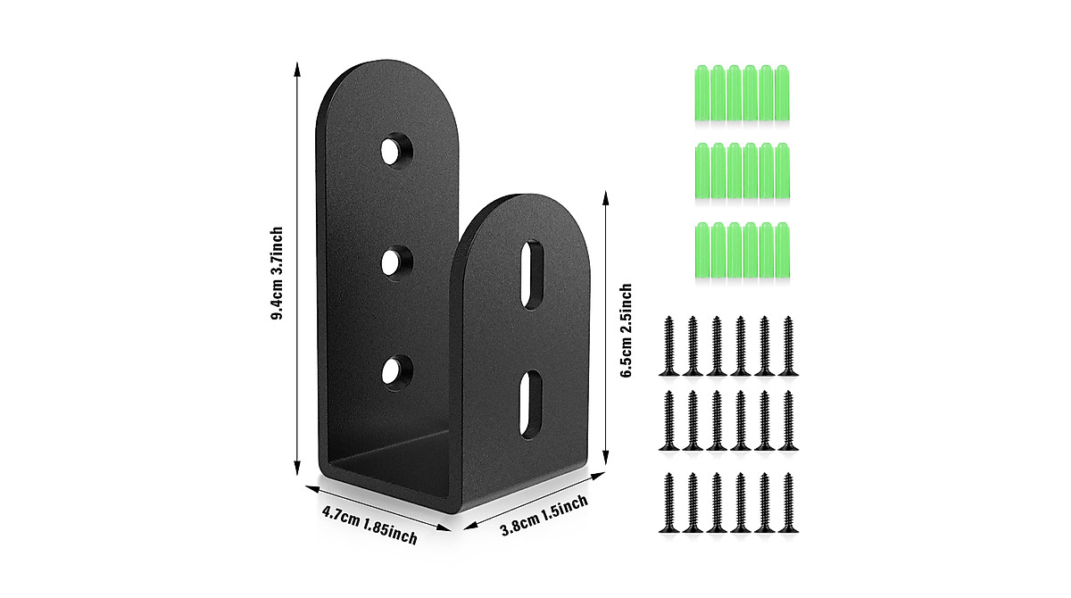 Heavy Duty Door Security Brackets for 2x4 Lumber | Riuog 6 Pack