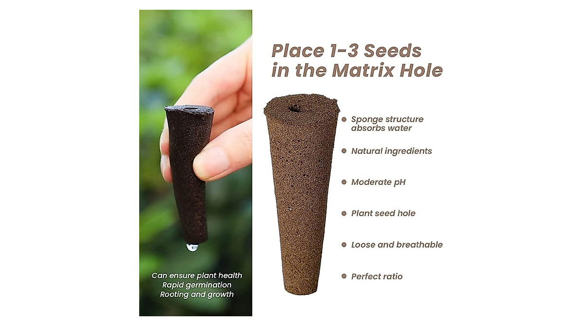 Eco-Friendly Grow Sponges - 50 Pack for Seed Starting