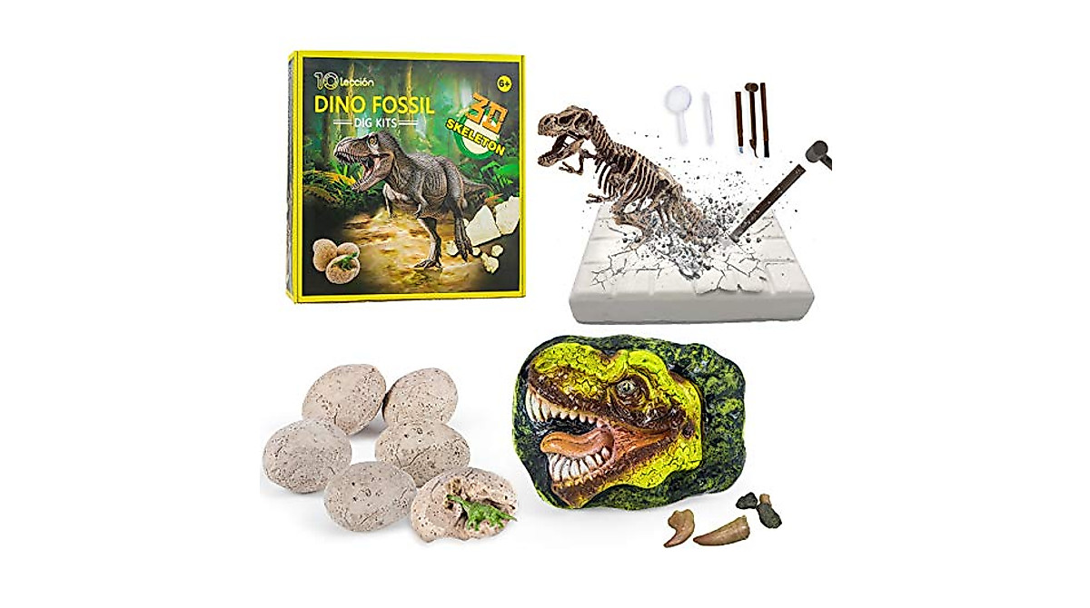 Dinosaur Fossil Digging Kit & RC Robot for Kids | Educational & Fun