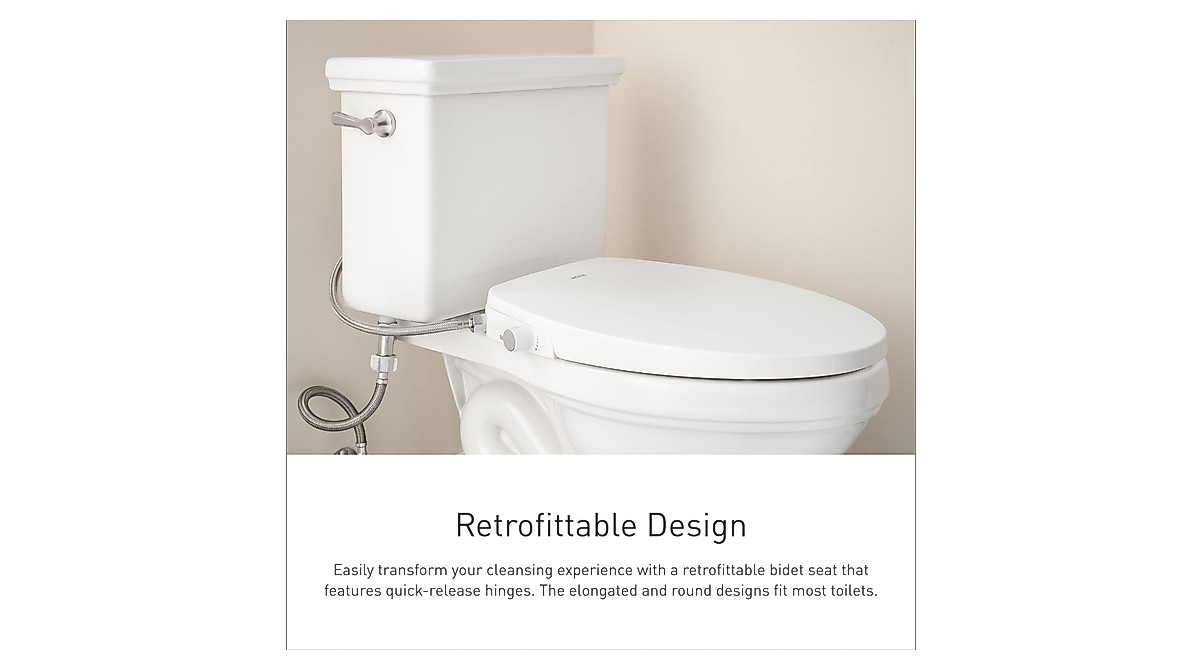 Moen EB500-R 2-Series Bidet Seat for Round Toilets - White