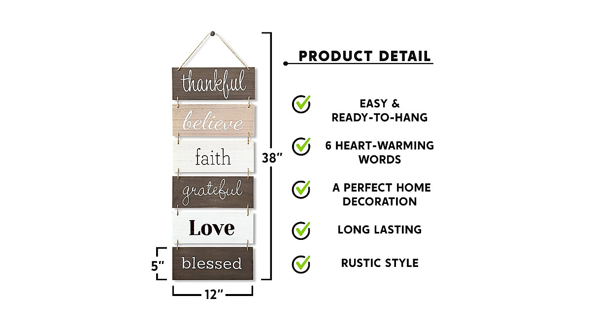 Rustic Welcome Wall Decor - Farmhouse Sign Art