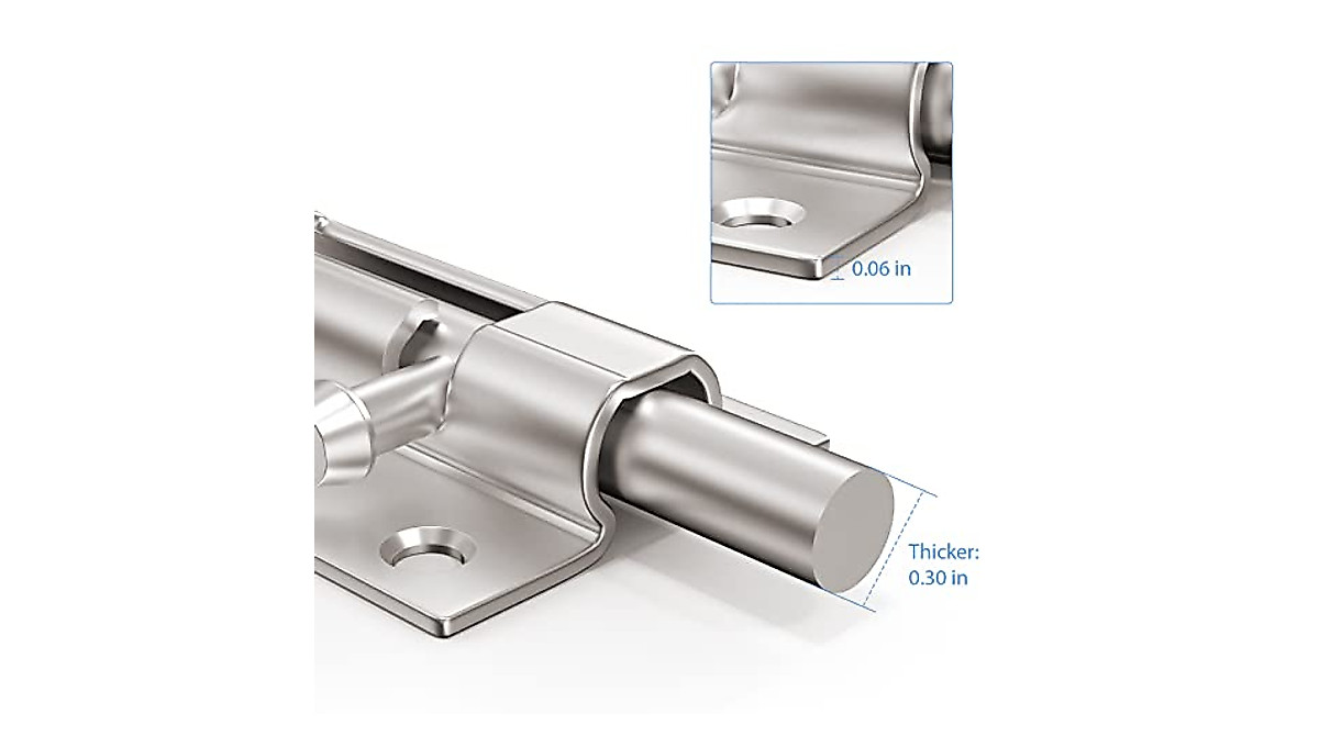 Keyless Entry Steel Slide Latch Lock - Secure Your Home