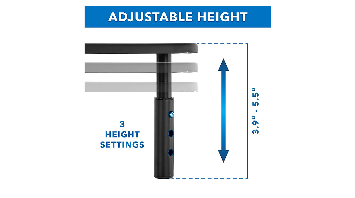 Adjustable Corner Monitor Stand - Ergonomic Desk Riser