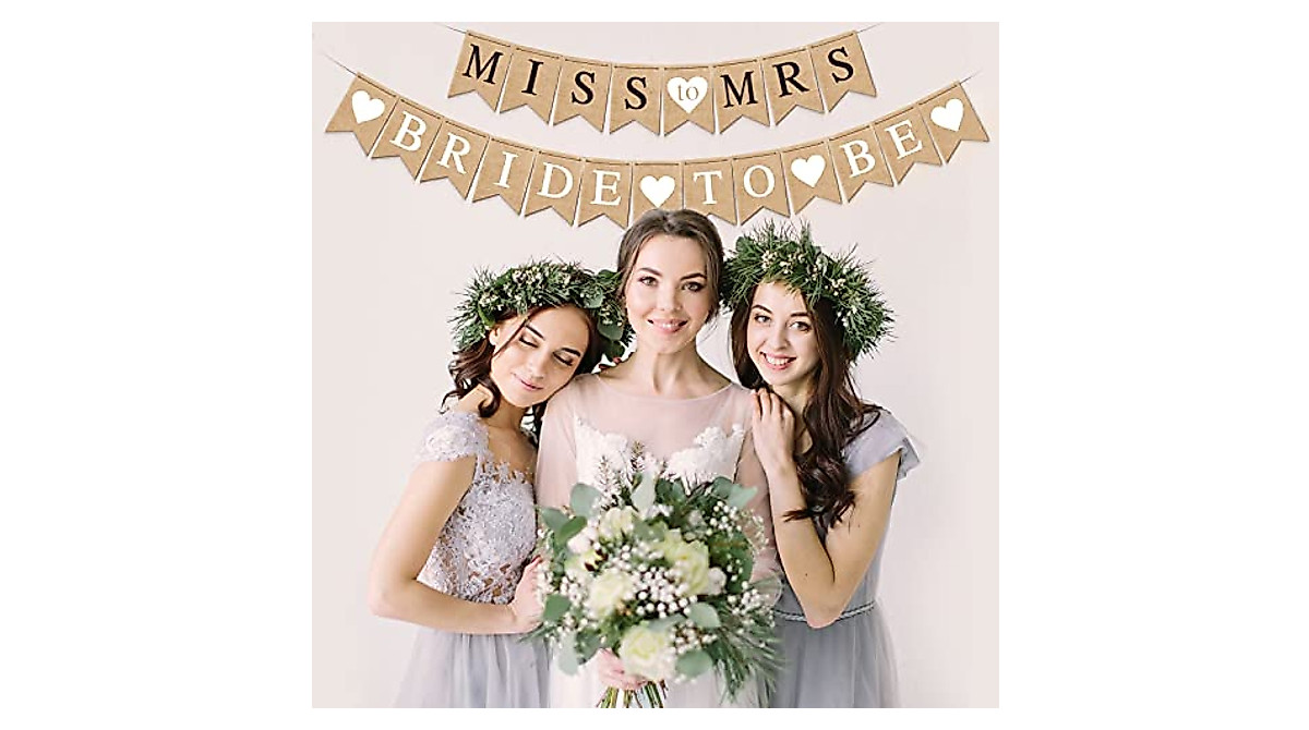 Bride to Be Banner Set - Rustic Bunting for Bridal Shower & Wedding