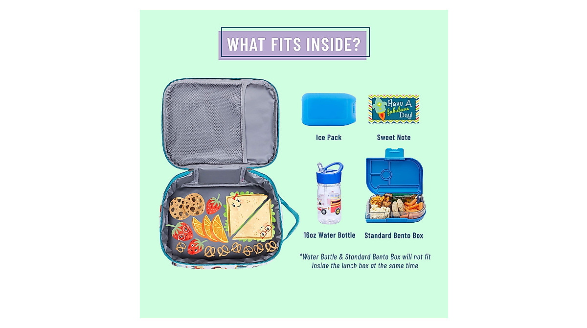 Wildkin Day2Day Backpack & Lunch Box Bundle for Kids - Modern Construction