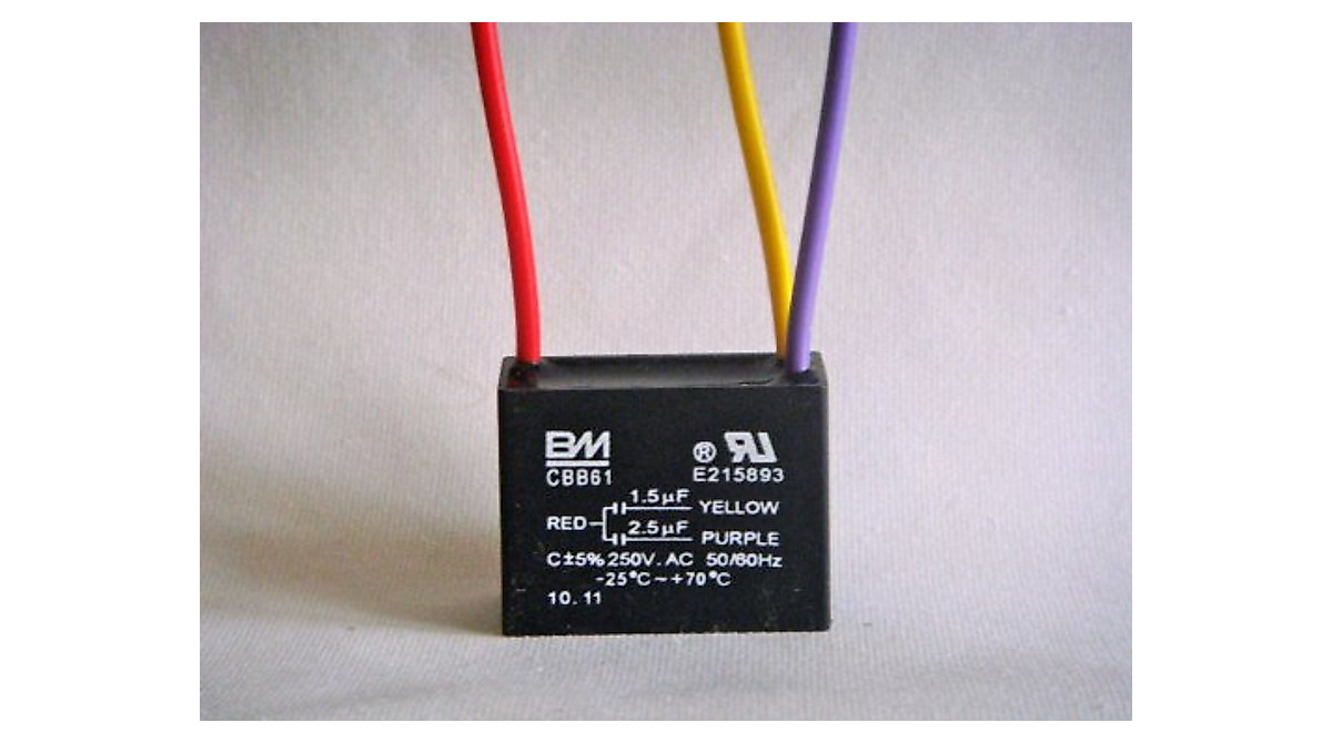 BM Ceiling Fan Capacitor 3-Wire 1.5uF & 2.5uF | Online Replacement