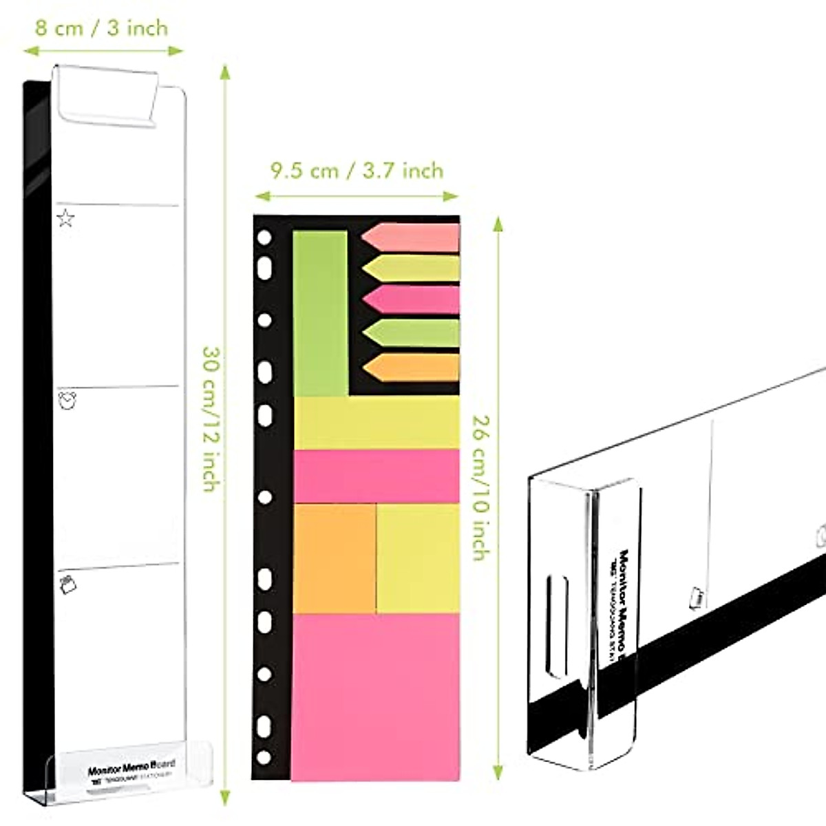 Monitor Message Board - Organize Notes & Phone on Your Screen