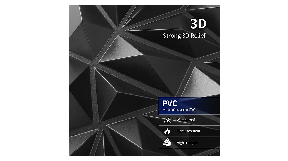 Art3d Wall Panels 33 Pack Modern 3D PVC Wall Tiles for Interior Decor