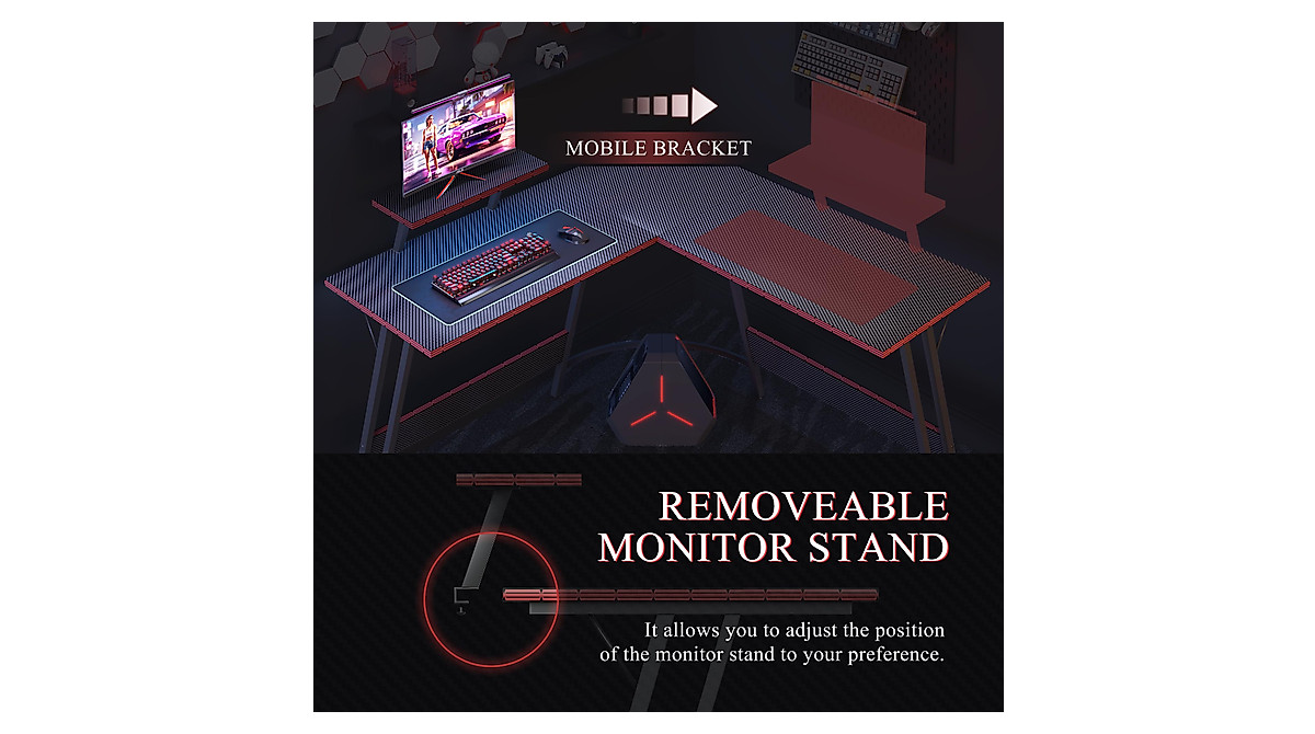 Shahoo L Shaped Gaming Desk: Elevate Your Setup