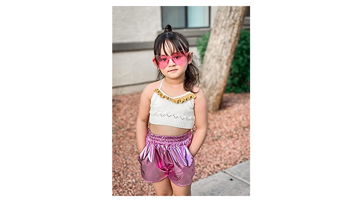 Adult Women's Hot Pink Metallic Short main image 0