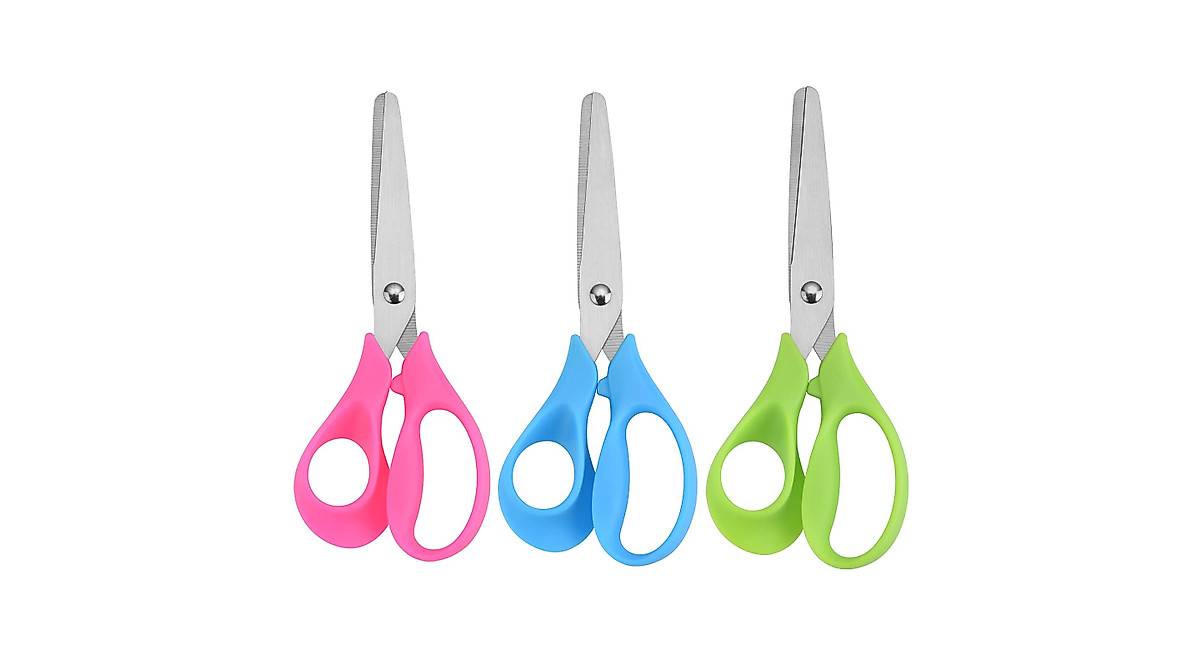 Left Handed Kids Scissors - Safe, Bright & Ergonomic 5