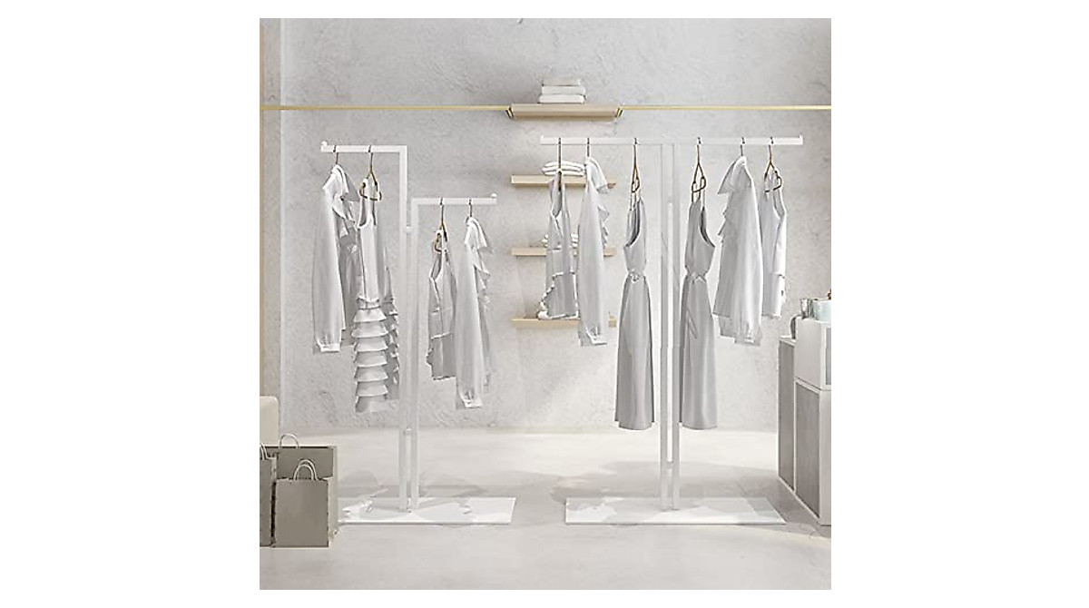 Buy T-Shaped Metal Clothing Rack | Stylish Industrial Display Stand