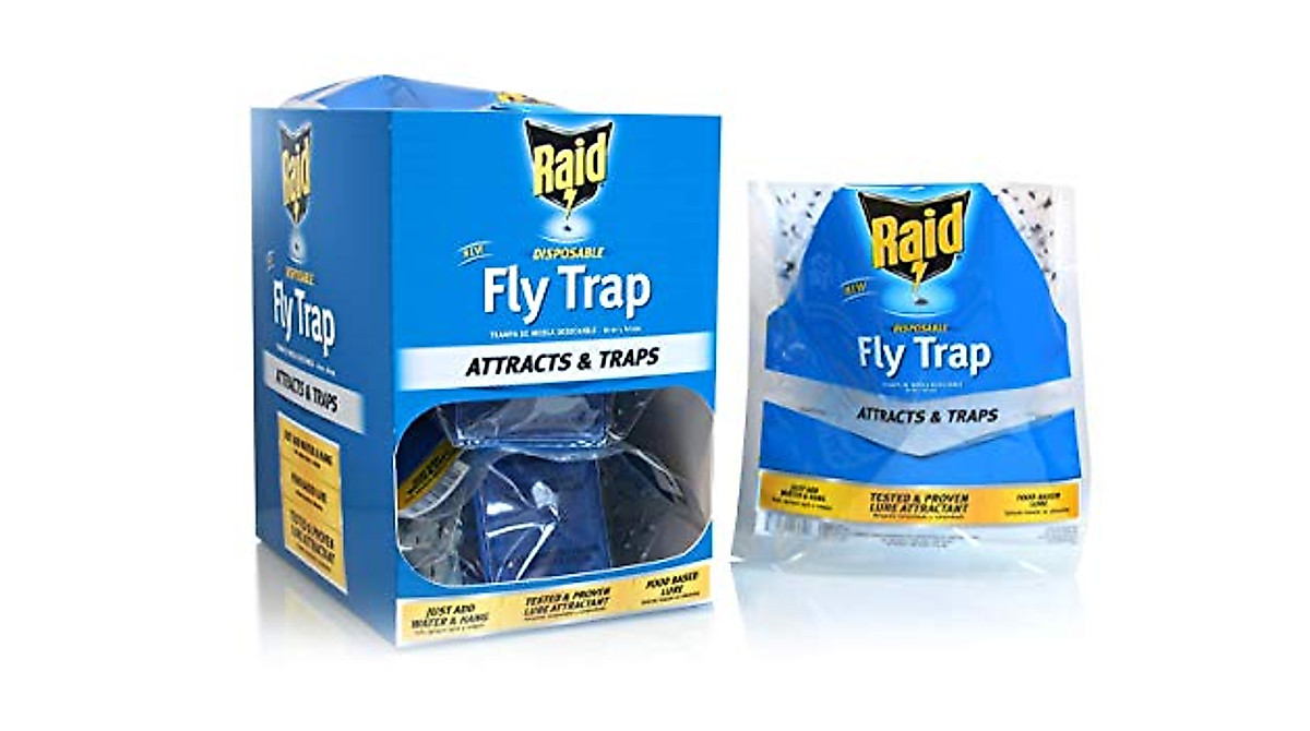 Raid Fly Trap (6-Pack) - Efficient Outdoor Insect Control