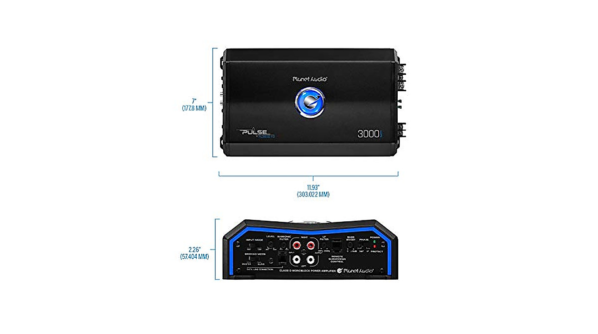 Planet Audio PL3000.1D Car Amplifier | High Power Mono Block 3000W