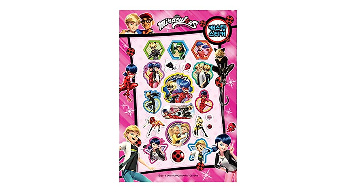 Miraculous Ladybug Sticker Book Collection - 6 Sheets of Fun Stickers