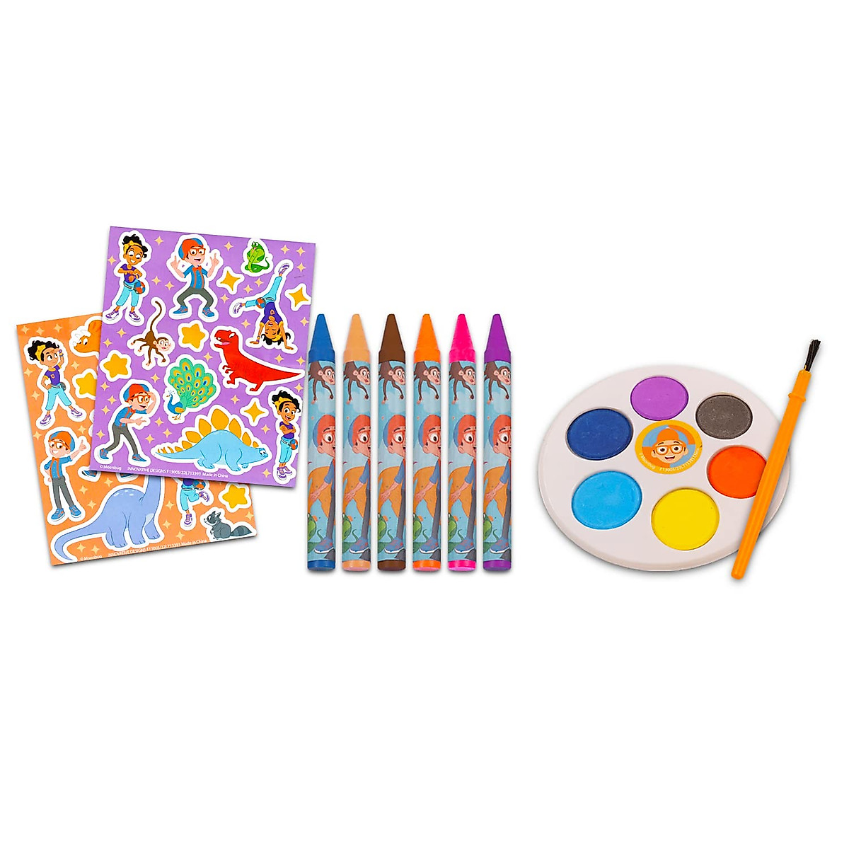 Beach Kids Blippi Stationery Set - Fun 12-Pc Kids Art & School Supplies