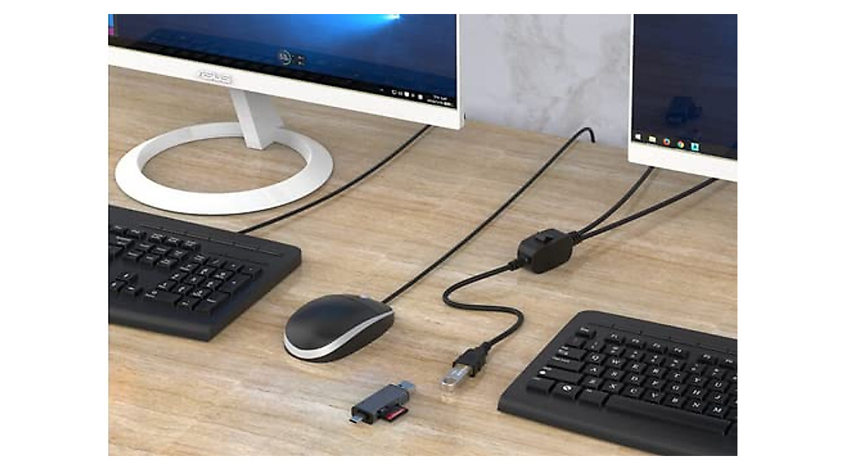 Vrllinking USB Splitter Cable for Printer & Scanners
