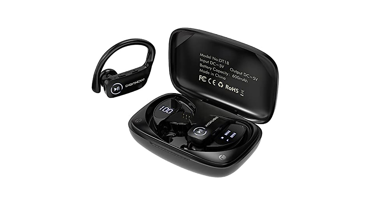 DIGITNOW Wireless Earbuds with 48H Playtime and Water Resistance