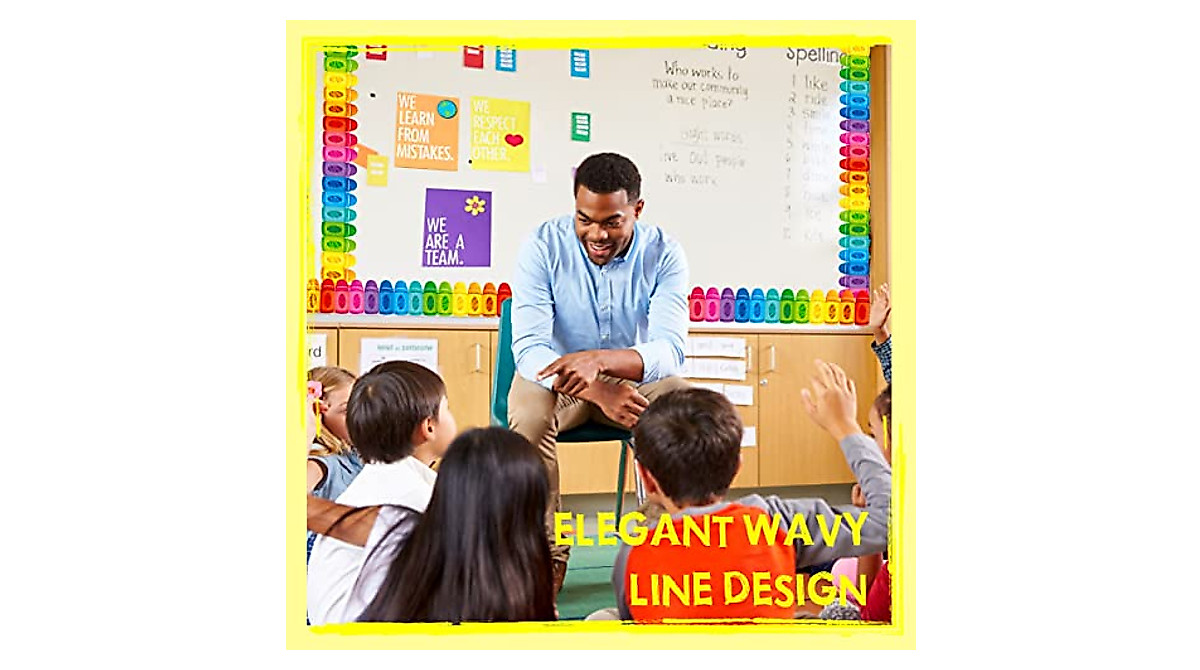 Colorful ERKE 60 Feet Bulletin Board Borders for Classrooms